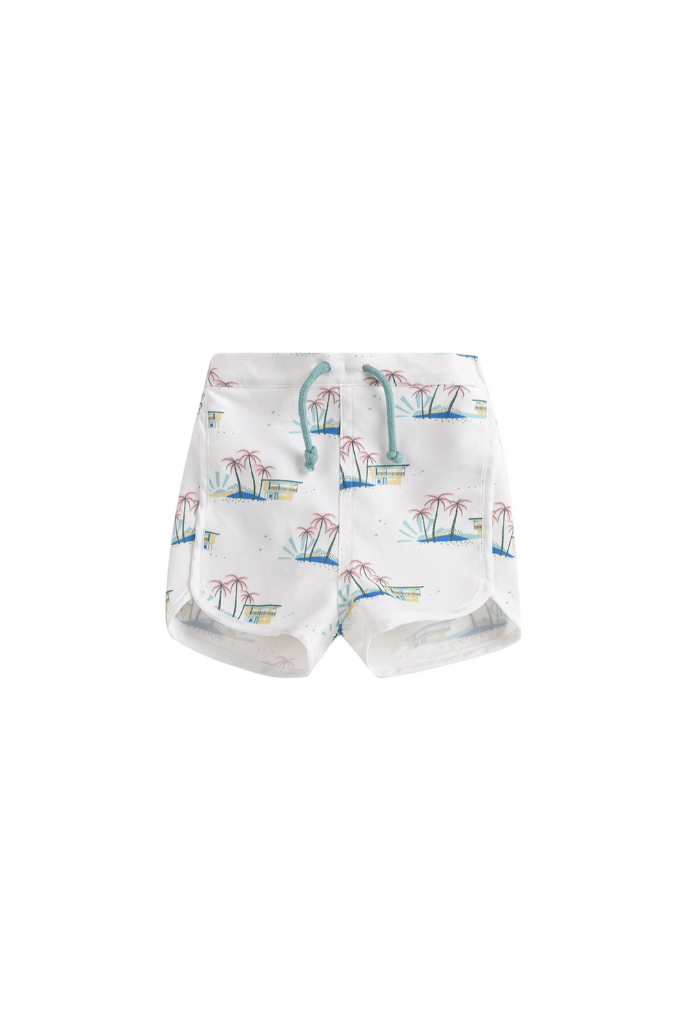 Short de bain Aderi Off-White Hawaï