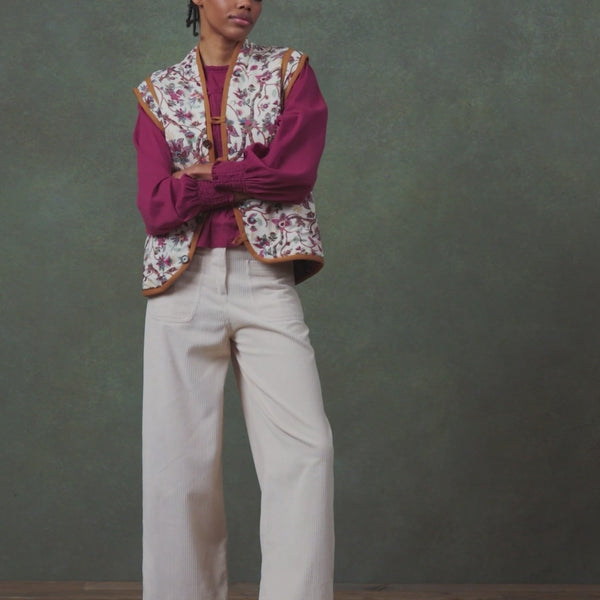 Femme JACKET NELINA back blu grove 
